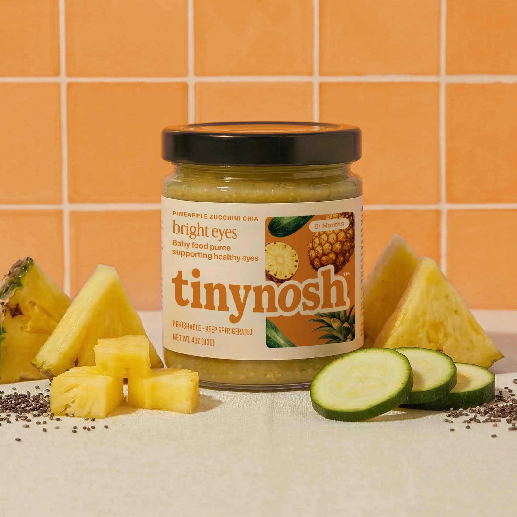 Tinynosh bright eyes jar with ingredients